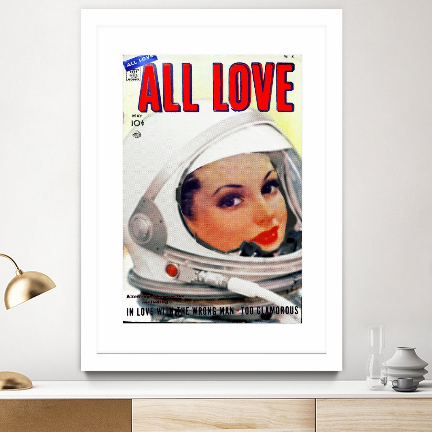 All Love comic book cover | Astronaut Girl by TULIO ALMEIDA on GIANT ART - white digital painting