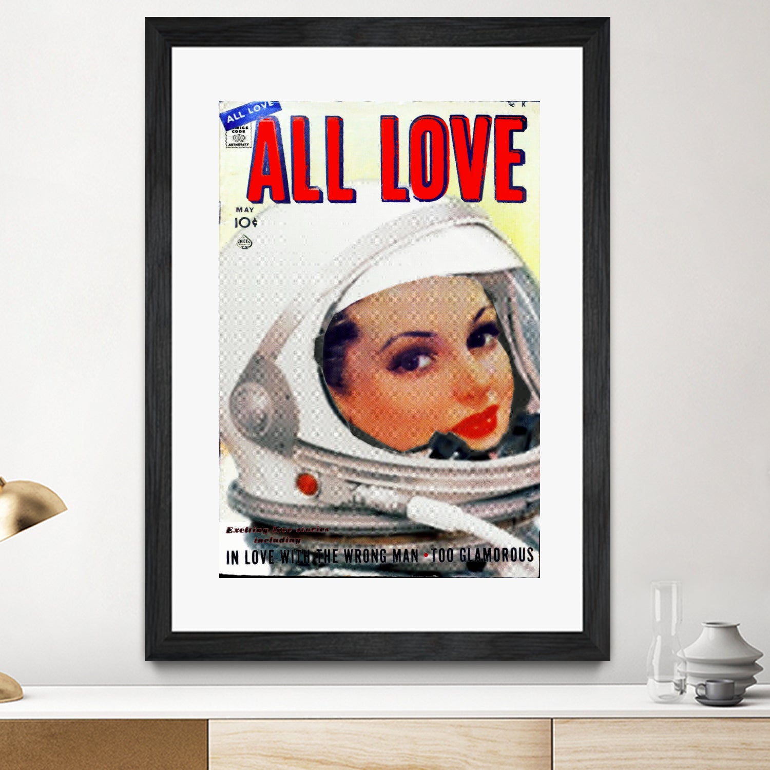 All Love comic book cover | Astronaut Girl by TULIO ALMEIDA on GIANT ART - white digital painting