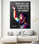 Avicii Quotes by Muamar Kadhafi on GIANT ART - black digital drawing