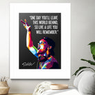 Avicii Quotes by Muamar Kadhafi on GIANT ART - black digital drawing