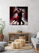 Tango in the rain. by Ievgeniia Bidiuk on GIANT ART - red digital painting