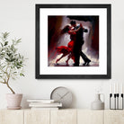 Tango in the rain. by Ievgeniia Bidiuk on GIANT ART - red digital painting