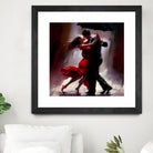 Tango in the rain. by Ievgeniia Bidiuk on GIANT ART - red digital painting