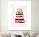 stack of fashion books and a gucci bag by miguel angel romero franco on GIANT ART - pink digital drawing