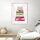 stack of fashion books and a gucci bag by miguel angel romero franco on GIANT ART - pink digital drawing