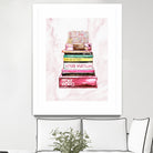 stack of fashion books and a gucci bag by miguel angel romero franco on GIANT ART - pink digital drawing