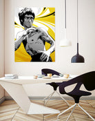 Bruce Lee by Nikita Abakumov on GIANT ART - yellow vector illustration
