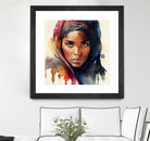 Watercolor Tuareg Woman #7 by Isabel Cerdá Muñoz on GIANT ART - brown digital painting