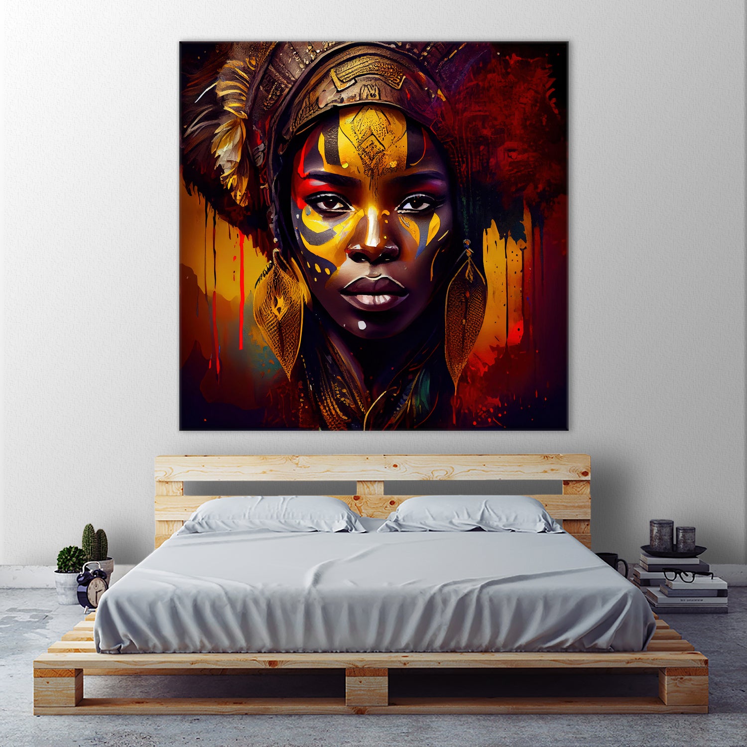 Powerful African Warrior Woman #1 by Isabel Cerdá Muñoz on GIANT ART - brown digital painting