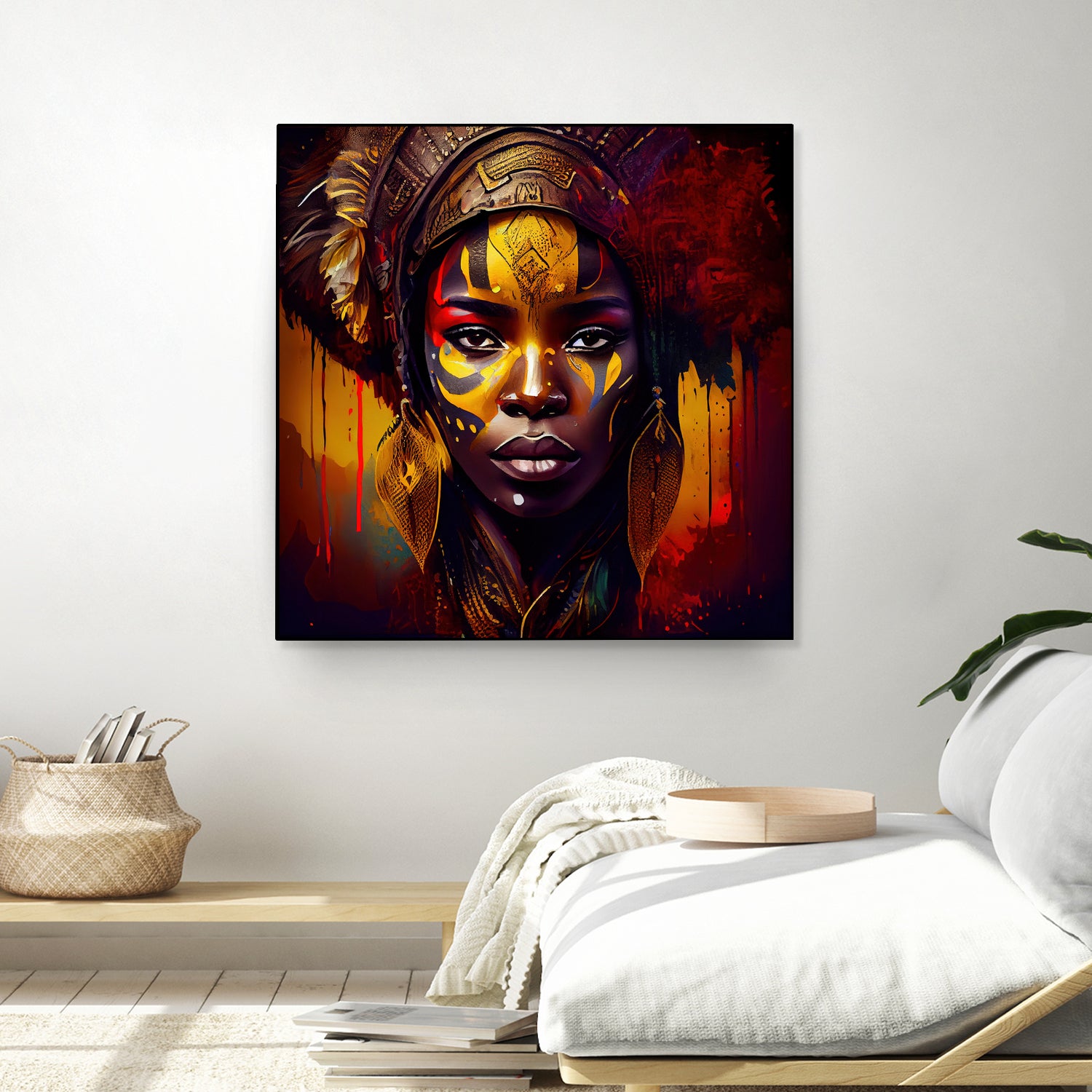 Powerful African Warrior Woman #1 by Isabel Cerdá Muñoz on GIANT ART - brown digital painting