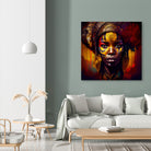 Powerful African Warrior Woman #1 by Isabel Cerdá Muñoz on GIANT ART - brown digital painting