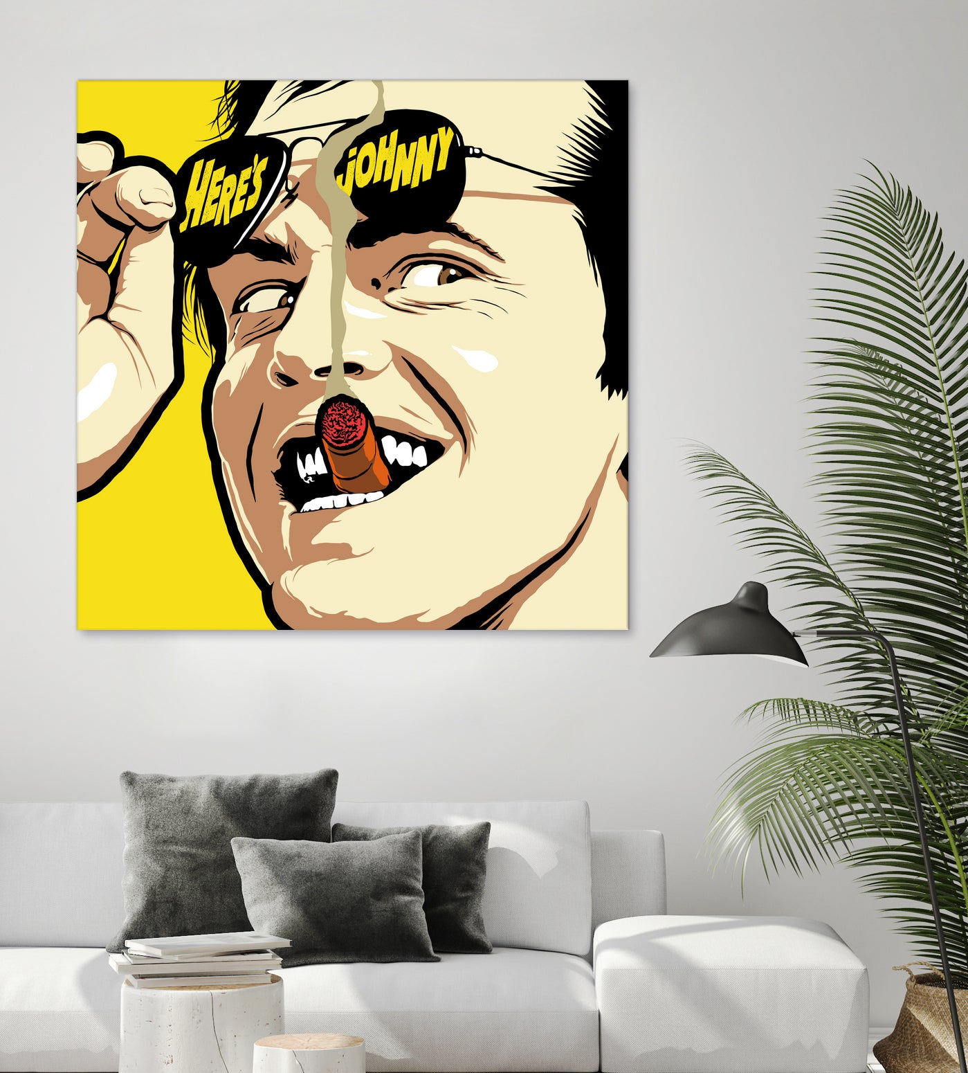 Shiny Sunglasses by Bily Mariano da Luz on GIANT ART - yellow digital painting