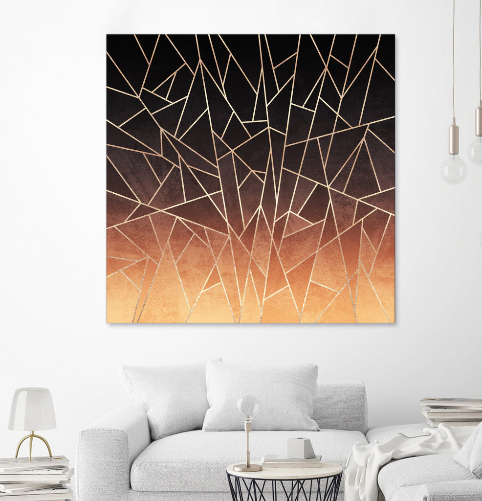 Shattered Ombre by Elisabeth Fredriksson on GIANT ART - brown digital painting