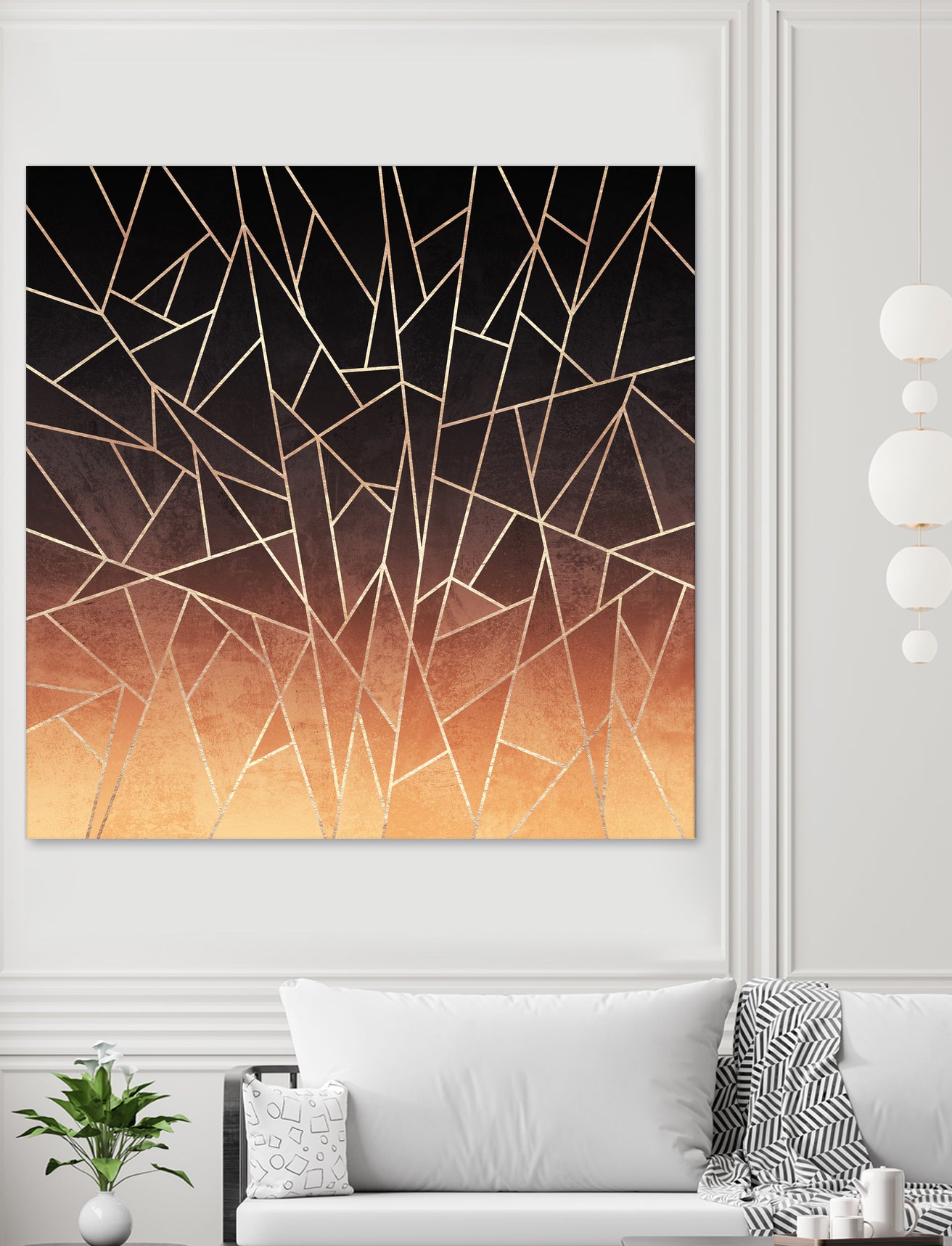 Shattered Ombre by Elisabeth Fredriksson on GIANT ART - brown digital painting