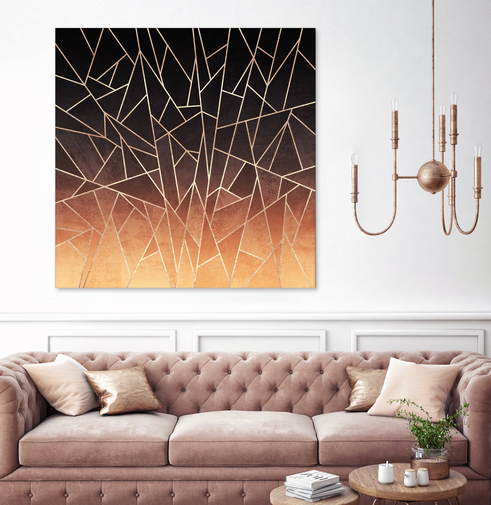 Shattered Ombre by Elisabeth Fredriksson on GIANT ART - brown digital painting