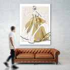 The Golden Gown by Jennifer Griffey on GIANT ART - yellow digital painting