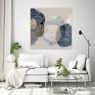 Conglomerate I by Pi Studio on GIANT ART - blue mixed media