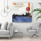 Midnight Rise I by Pi Studio on GIANT ART - blue mixed media