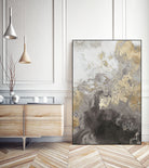 Ocean Splash II Grey Version by Pi Studio on GIANT ART - yellow mixed media