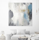 Gray Days II by Pi Studio on GIANT ART - blue mixed media