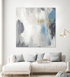 Gray Days II by Pi Studio on GIANT ART - blue mixed media