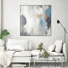 Gray Days II by Pi Studio on GIANT ART - blue mixed media