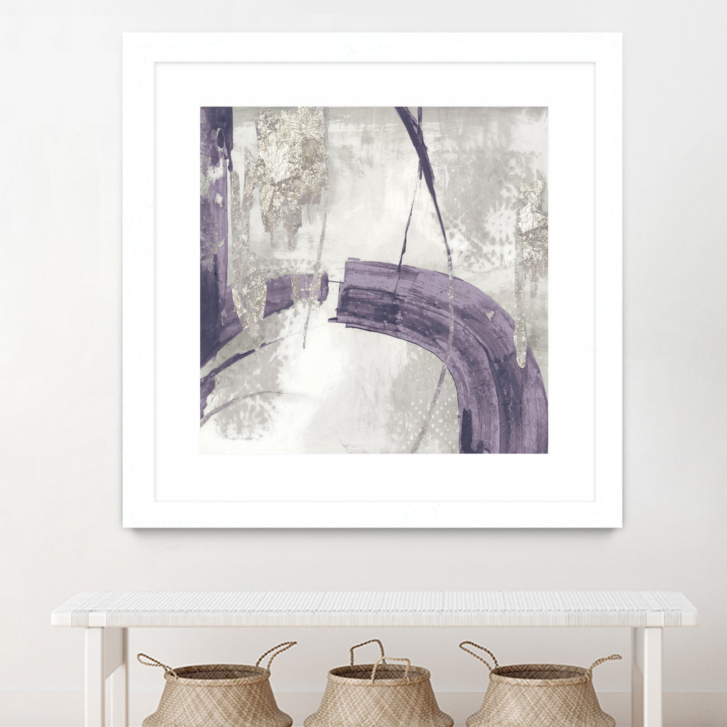 Black Ink I Lavender Version by Pi Studio on GIANT ART - fuchsia mixed media