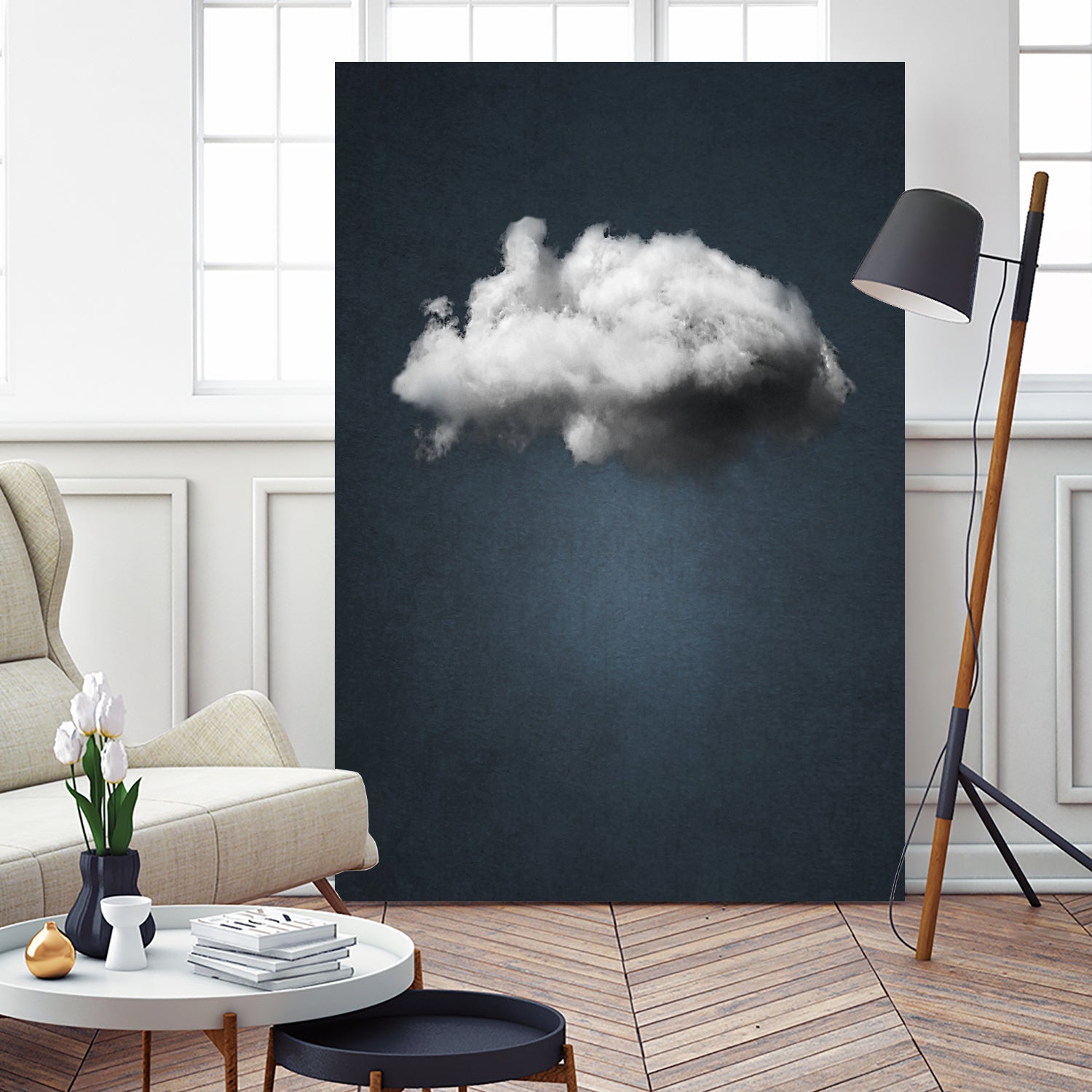 WAITING MAGRITTE by Paolo Bordegoni on GIANT ART - blue digital painting