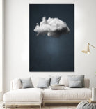 WAITING MAGRITTE by Paolo Bordegoni on GIANT ART - blue digital painting