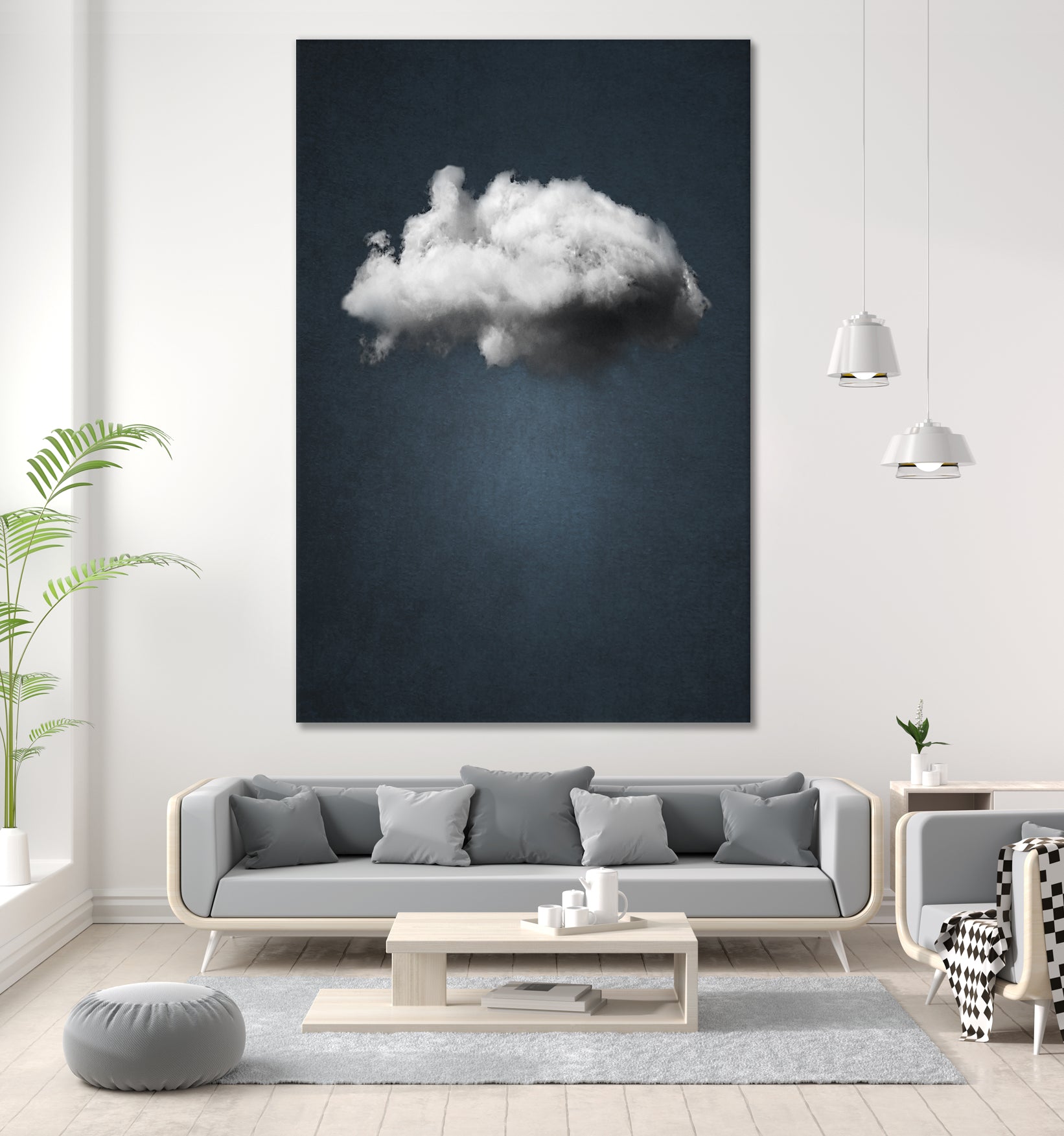 WAITING MAGRITTE by Paolo Bordegoni on GIANT ART - blue digital painting