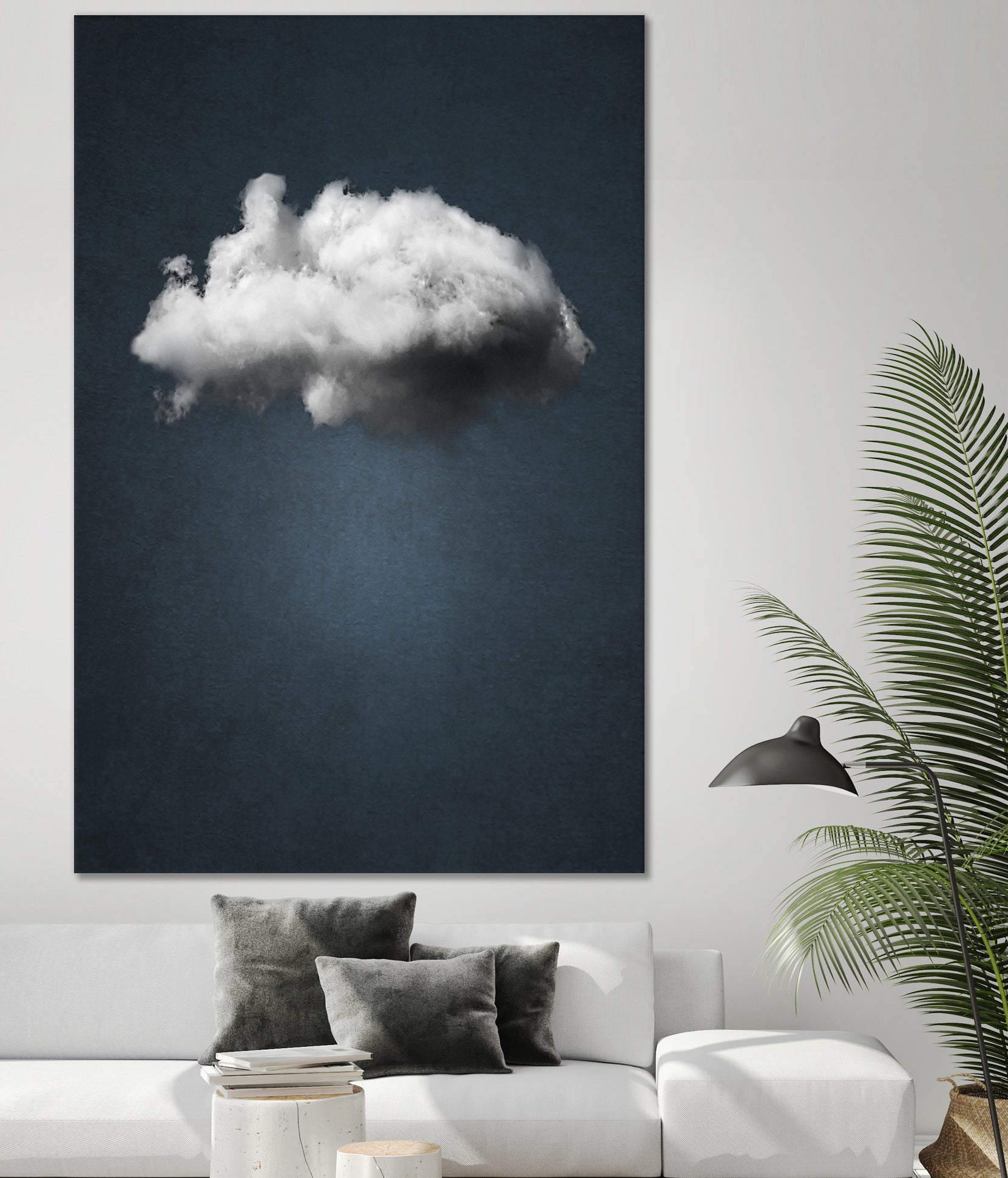 WAITING MAGRITTE by Paolo Bordegoni on GIANT ART - blue digital painting