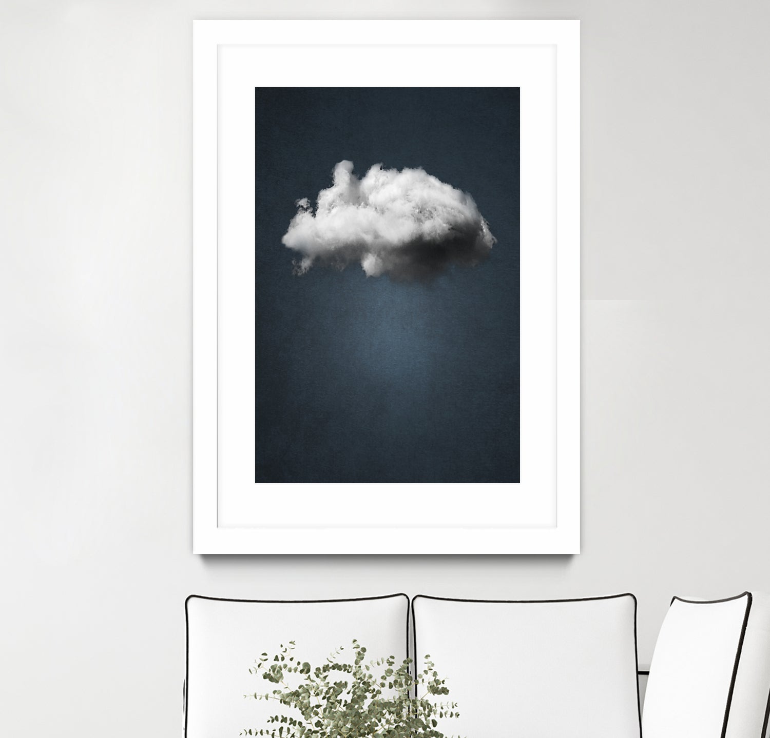 WAITING MAGRITTE by Paolo Bordegoni on GIANT ART - blue digital painting