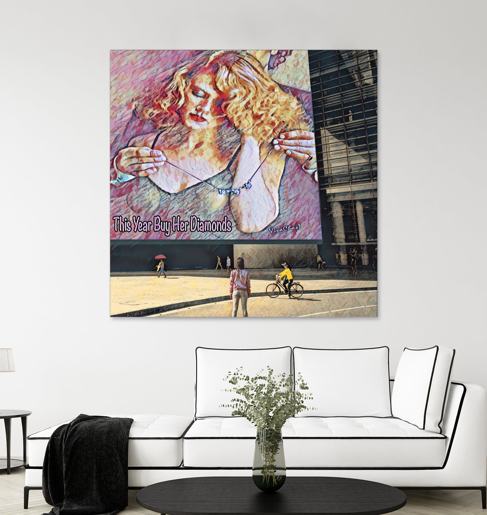 This Year Buy Her Diamonds by charles sinklier on GIANT ART - fuchsia digital painting