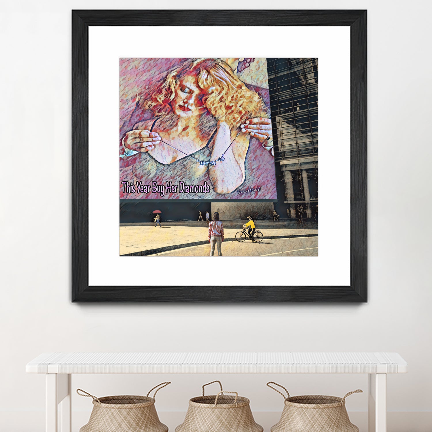 This Year Buy Her Diamonds by charles sinklier on GIANT ART - fuchsia digital painting