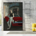 The Girl and Her Old Man's Ride by charles sinklier on GIANT ART - gray digital painting