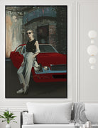 The Girl and Her Old Man's Ride by charles sinklier on GIANT ART - gray digital painting