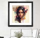 Watercolor Hindu Woman #1 by Isabel Cerdá Muñoz on GIANT ART - brown digital painting