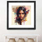 Watercolor Hindu Woman #1 by Isabel Cerdá Muñoz on GIANT ART - brown digital painting