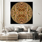 Red Grasses 3 Mandala by Digital Crafts on GIANT ART - brown photo illustration