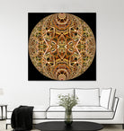 Red Grasses 3 Mandala by Digital Crafts on GIANT ART - brown photo illustration