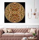 Red Grasses 3 Mandala by Digital Crafts on GIANT ART - brown photo illustration