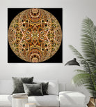 Red Grasses 3 Mandala by Digital Crafts on GIANT ART - brown photo illustration