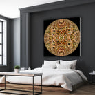 Red Grasses 3 Mandala by Digital Crafts on GIANT ART - brown photo illustration