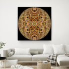 Red Grasses 3 Mandala by Digital Crafts on GIANT ART - brown photo illustration