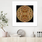 Red Grasses 3 Mandala by Digital Crafts on GIANT ART - brown photo illustration