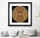 Red Grasses 3 Mandala by Digital Crafts on GIANT ART - brown photo illustration