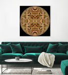 Red Grasses 3 Mandala by Digital Crafts on GIANT ART - brown photo illustration