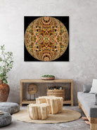 Red Grasses 3 Mandala by Digital Crafts on GIANT ART - brown photo illustration