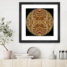 Red Grasses 3 Mandala by Digital Crafts on GIANT ART - brown photo illustration