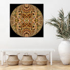 Red Grasses 3 Mandala by Digital Crafts on GIANT ART - brown photo illustration